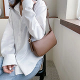 Small PU Shoulder Bags for Women Travel Totes