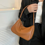 Small Shoulder Bags Soft PU Leather Handbags Ladies Underarm Bag
