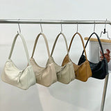 Small Shoulder Bags Soft PU Leather Handbags Ladies Underarm Bag