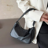 Small Shoulder Bags Soft PU Leather Handbags Ladies Underarm Bag