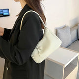 Small Shoulder Bags Soft PU Leather Handbags Ladies Underarm Bag