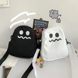 Square Ghost Nylon Women Small Crossbody Bag