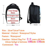 Train Pattern Kids Backpack School Bag for Boys