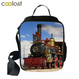Steam Train Lunch Bag Insulated Picnic Food Bag