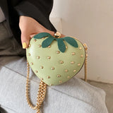 Heart Shape Clutch Bag Mini Chain Purses Handbags for Women