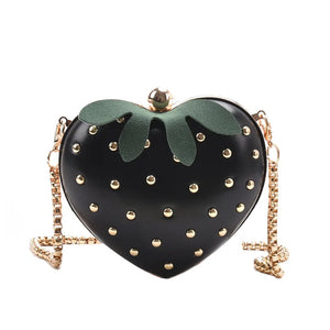 Heart Shape Clutch Bag Mini Chain Purses Handbags for Women