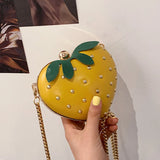 Heart Shape Clutch Bag Mini Chain Purses Handbags for Women