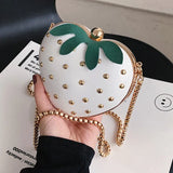 Heart Shape Clutch Bag Mini Chain Purses Handbags for Women