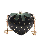 Heart Shape Clutch Bag Mini Chain Purses Handbags for Women