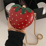 Heart Shape Clutch Bag Mini Chain Purses Handbags for Women