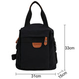 Student Waterproof Backpack Female Women Vintage School Bag Girl
