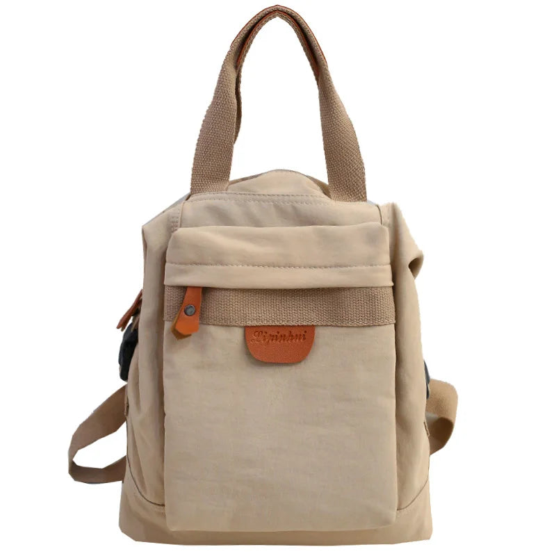 Student Waterproof Backpack Female Women Vintage School Bag Girl