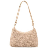 Women's Winter Faux Fur Tote Bag Soft Handbag Purse