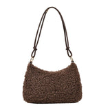 Women's Winter Soft Faux Fur Top Handle Tote Bag