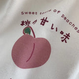 Peach Print Eco Shoulder Bag for School Girls and Women