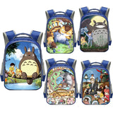Totoro Cat Print Backpack for Kids Kindergarten Bag