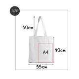 Totoro Print Canvas Tote Bag Harajuku Reusable Shopper Handbag