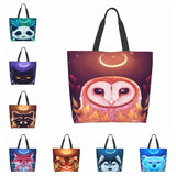 Moon Elf Print Large Capacity Shoulder Bag Customizable