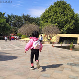 Unicorn Backpack Soft Fur Schoolbag for Kids