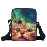 Unicorn Cat Small Crossbody Bag Women Satchel Shoulder Bag