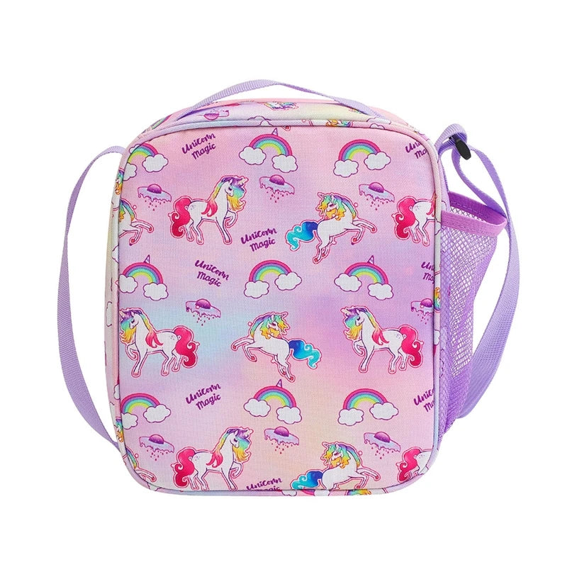 Unicorn Lunch Bag Insulated Thermal Food Bag Lunchbox for Kids Girl Boy
