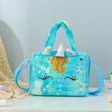 Unicorn Mini Plush Wallet Shoulder Messenger Bag Girls Gradient Anime Backpack