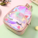 Unicorn Waterproof School Bag Jelly Backpack Kids Laser Cartoon Purse