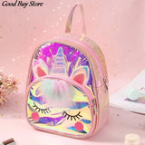 Unicorn Waterproof School Bag Jelly Backpack Kids Laser Cartoon Purse