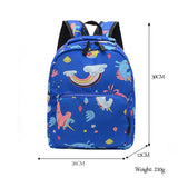 Unicorn Rainbow Kindergarten SchoolBags Kids Castle Cartoon Backpack