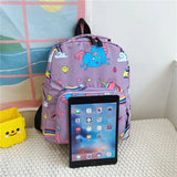 Unicorn Rainbow Kindergarten SchoolBags Kids Castle Cartoon Backpack