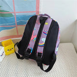 Unicorn Rainbow Kindergarten SchoolBags Kids Castle Cartoon Backpack