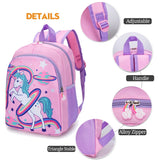 Unicorn School Backpack Cartoon Schoolbag for Girls Large Capacity