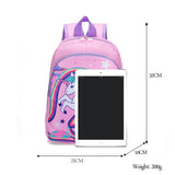 Unicorn School Backpack Cartoon Schoolbag for Girls Large Capacity