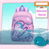 Unicorn School Backpack for Girls Large Capacity Primary School Backpacks