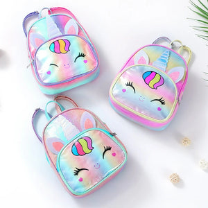 Unicorn Sequins Kids School Backpack for Girls, Cartoon Backpacks
