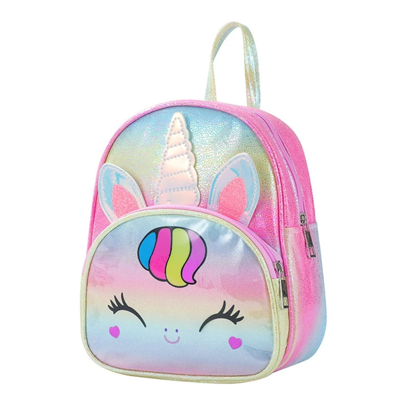 Unicorn Sequins Kids School Backpack for Girls, Cartoon Backpacks