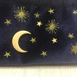Velvet Embroidery Cosmetic Bag Travel Organizer Women Makeup Bag Zipper