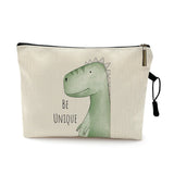 Watercolor Animal Prints Cosmetic Case Woman Cartoon Dinosaur Bear Makeup Bag