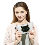 Watercolor Cat Painting Print Women Cosmetic Bags Zipper Storage Bags