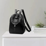 Women Backpack PU Leather Leisure Travel Bookbag