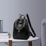 Women Backpack PU Leather Leisure Travel Bookbag