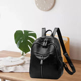 Women Backpack PU Leather Leisure Travel Bookbag