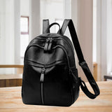 Women Backpack PU Leather Leisure Travel Bookbag