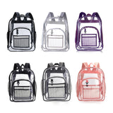 Women Backpack Preppy Multi-Pocket PVC Schoolbag College Laptop Book Bags
