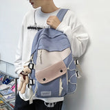 Preppy Style Backpack for Girls Boys Travel Bag