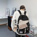 Preppy Style Backpack for Girls Boys Travel Bag