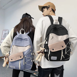 Preppy Style Backpack for Girls Boys Travel Bag