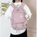 Nylon School Backpack for Female Students