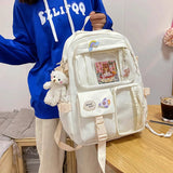 Women Backpacks Waterproof Multi-Pocket Nylon School Backpack for Student