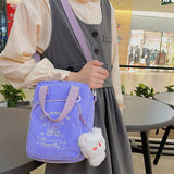 Large Capacity Corduroy Schoolbag for Student Travel